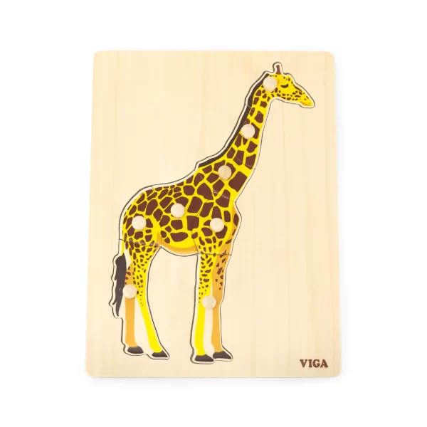 Can you piece together the Montessori Giraffe Peg Puzzle?