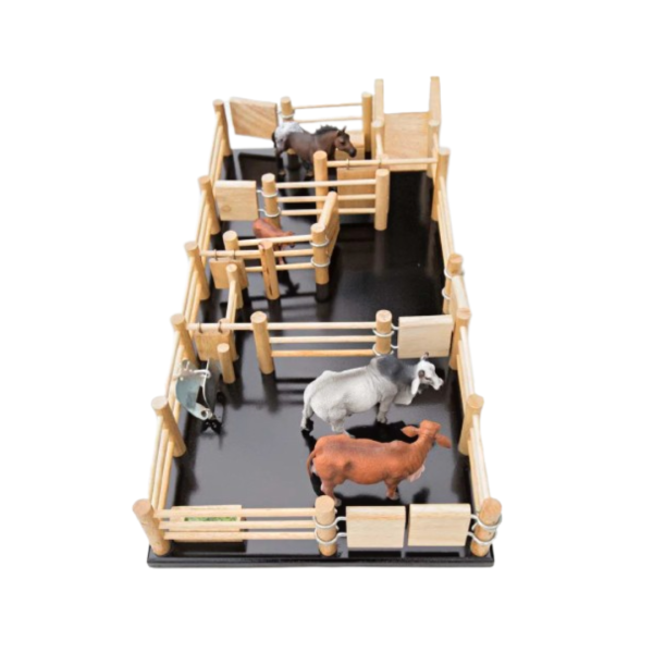 The Ultimate Wooden Rectangle Cattle Yard Playset is handcrafted in Australia for Australian kids!