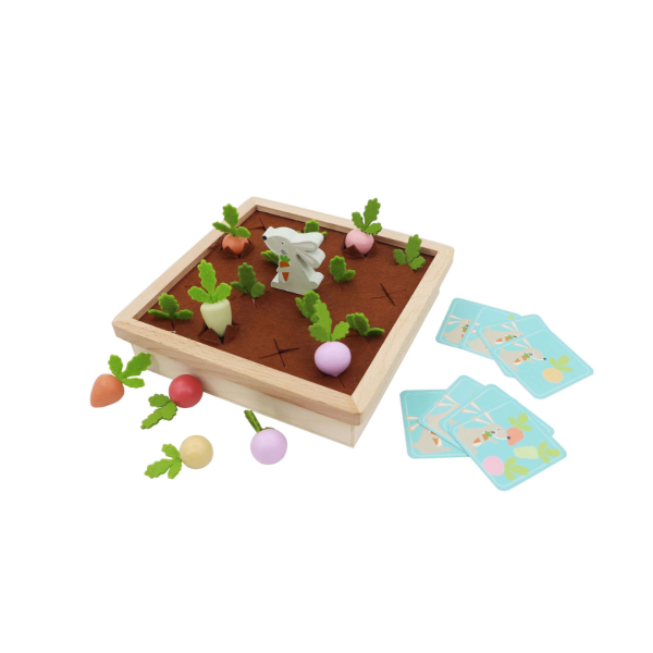 Play with out Wooden Radish Farm Memory Game