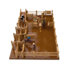Relive a rodeo with this Wooden Rodeo Grounds Playset!